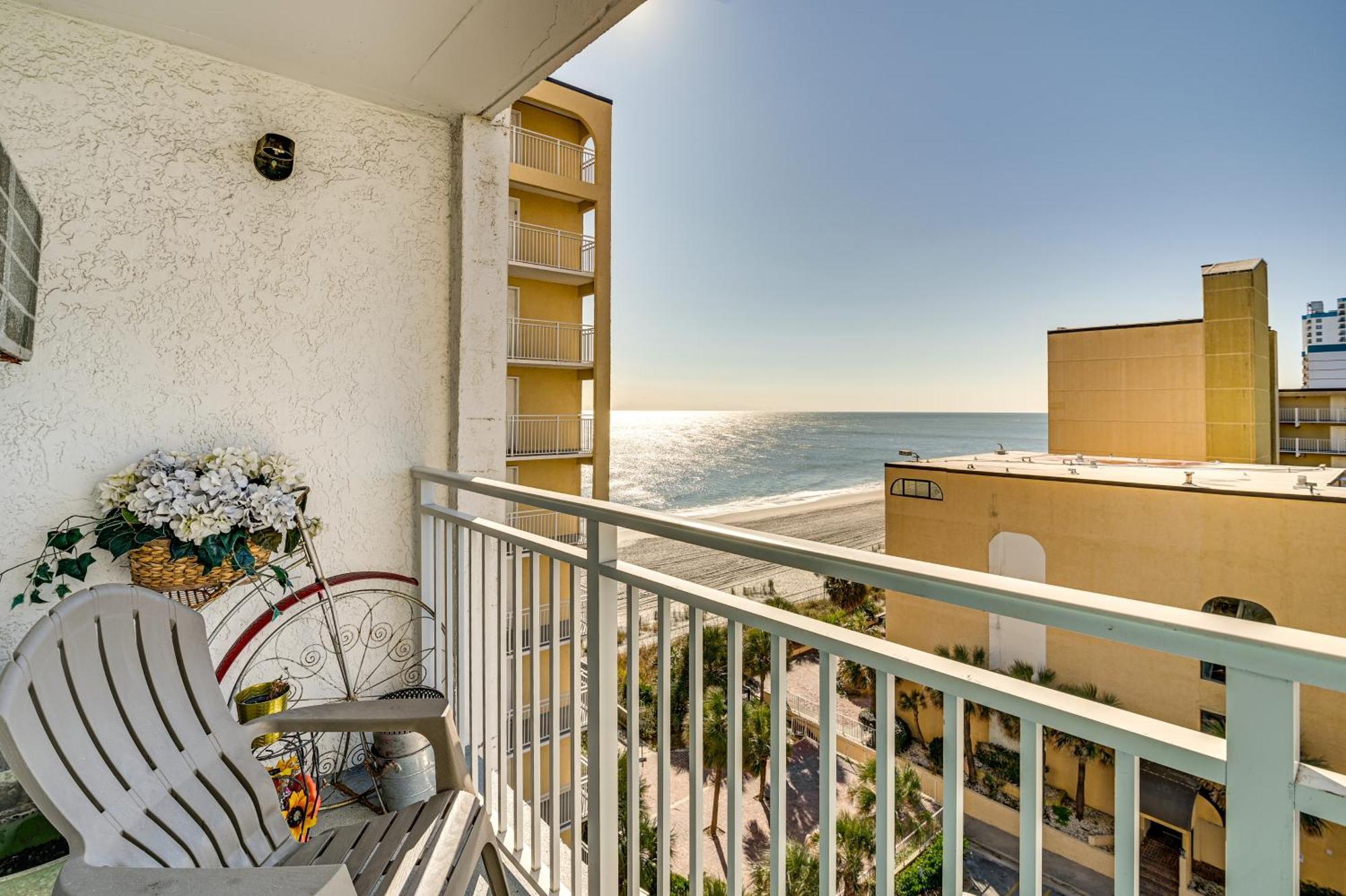 Sea Mist Oceanfront Studio Condo With Balcony! Myrtle Beach Exterior photo